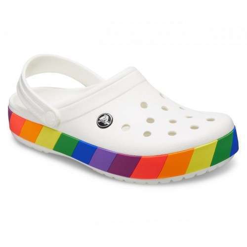 Жіночі Crocs Crocband Rainbow Block Clog White — фото 10