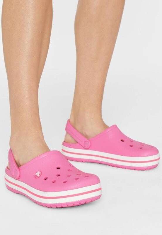 Жіночі Crocs Crocband Pink Lemonade/White — фото 2
