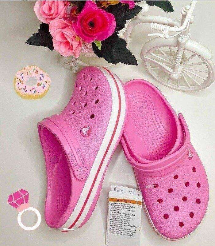 Жіночі Crocs Crocband Pink Lemonade/White — фото 3