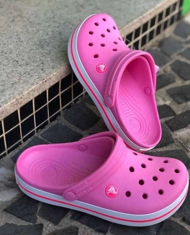 Жіночі Crocs Crocband Pink Lemonade/White — фото 4