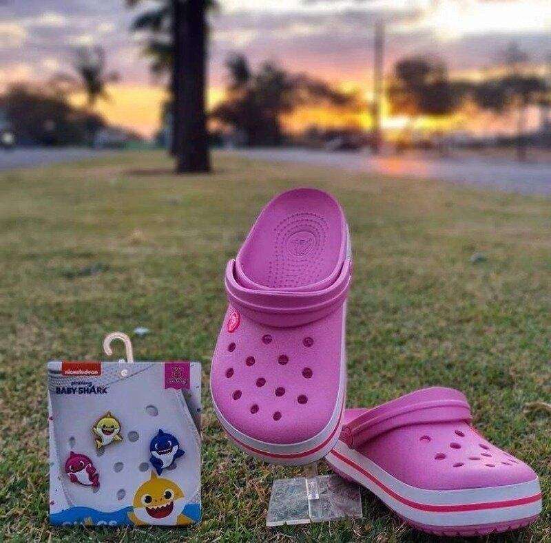 Жіночі Crocs Crocband Pink Lemonade/White — фото 6