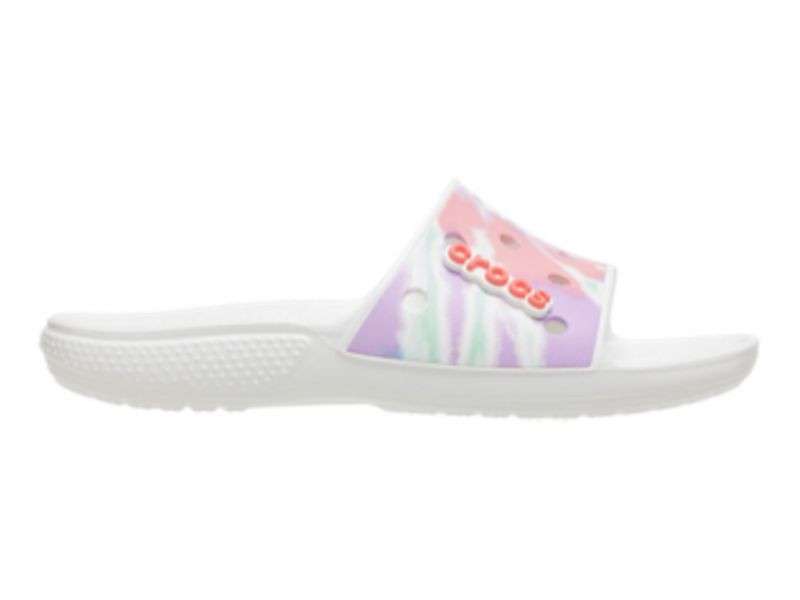 Жіночі шльопанці Crocs Classic Tie-Dye Graphic Slide — фото 4