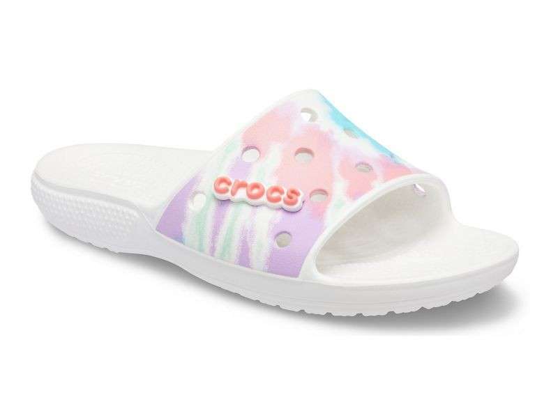 Жіночі шльопанці Crocs Classic Tie-Dye Graphic Slide — фото 5