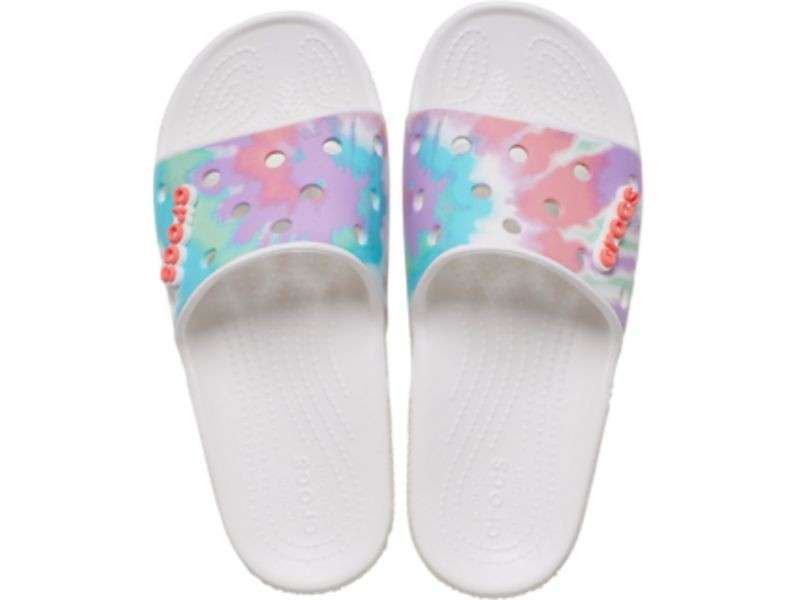 Жіночі шльопанці Crocs Classic Tie-Dye Graphic Slide — фото 6