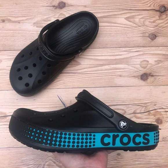 Чоловічі Crocs Баябенд Клог Лого Чорні Bayaband Logo Motion Clog Black — фото 9