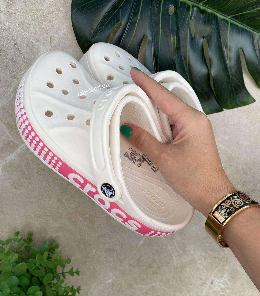 Жіночі Crocs Bayaband Logo Motion Clog White — фото 7