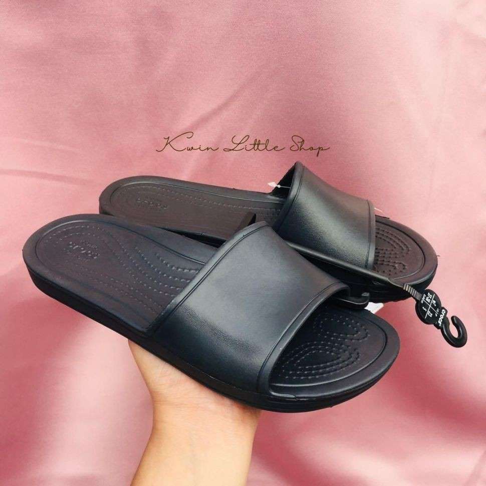 Жіночі шльопанці Crocs Sloane Slide Women Black Croslite — фото 2