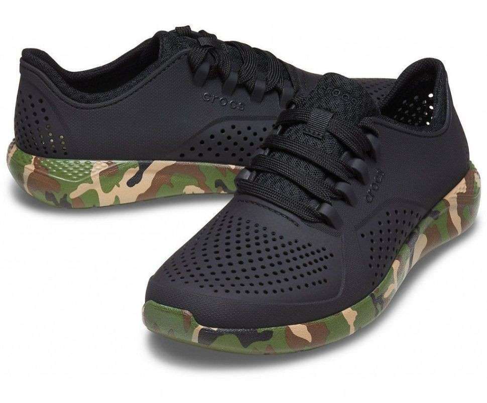 Чоловічі кросівки Crocs LiteRide Printed Camo Pacer Black/Multi