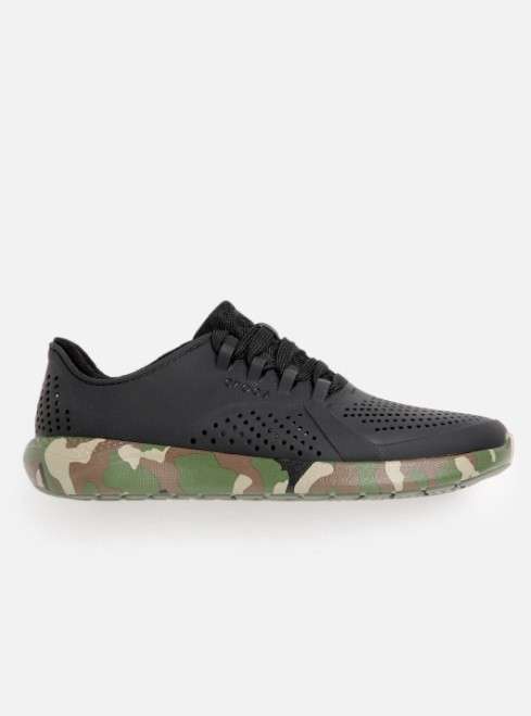 Чоловічі кросівки Crocs LiteRide Printed Camo Pacer Black/Multi — фото 5