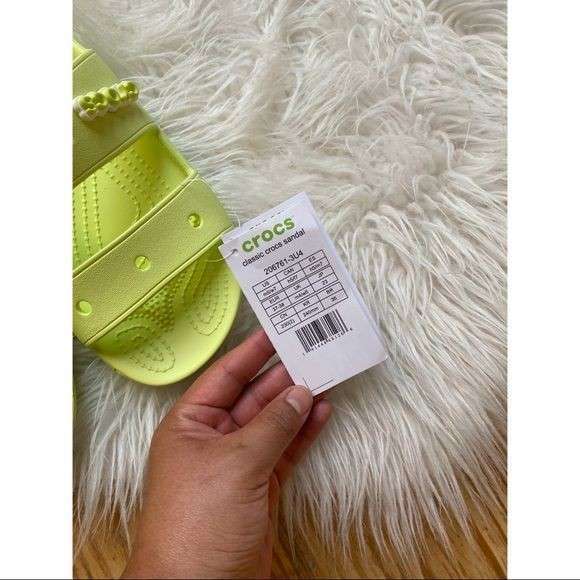 Шльопанці Crocs Classic Sandal Lime Zest — фото 8