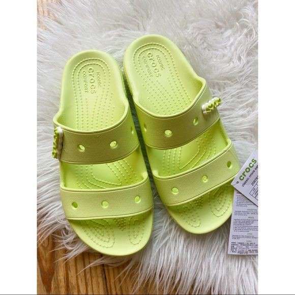 Шльопанці Crocs Classic Sandal Lime Zest — фото 9