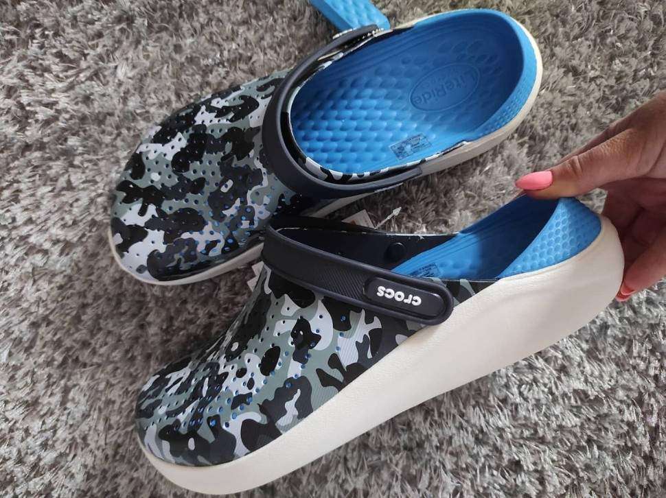 Чоловічі Crocs LiteRide™ Clog Navy/Printed Camo — фото 11