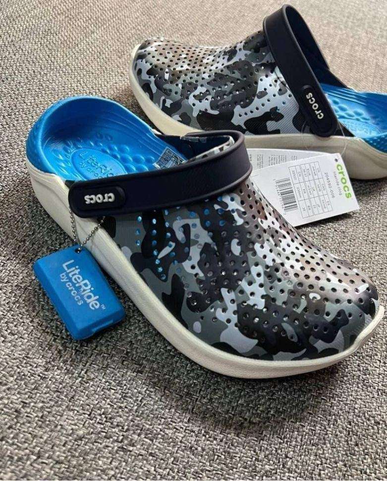 Чоловічі Crocs LiteRide™ Clog Navy/Printed Camo — фото 7