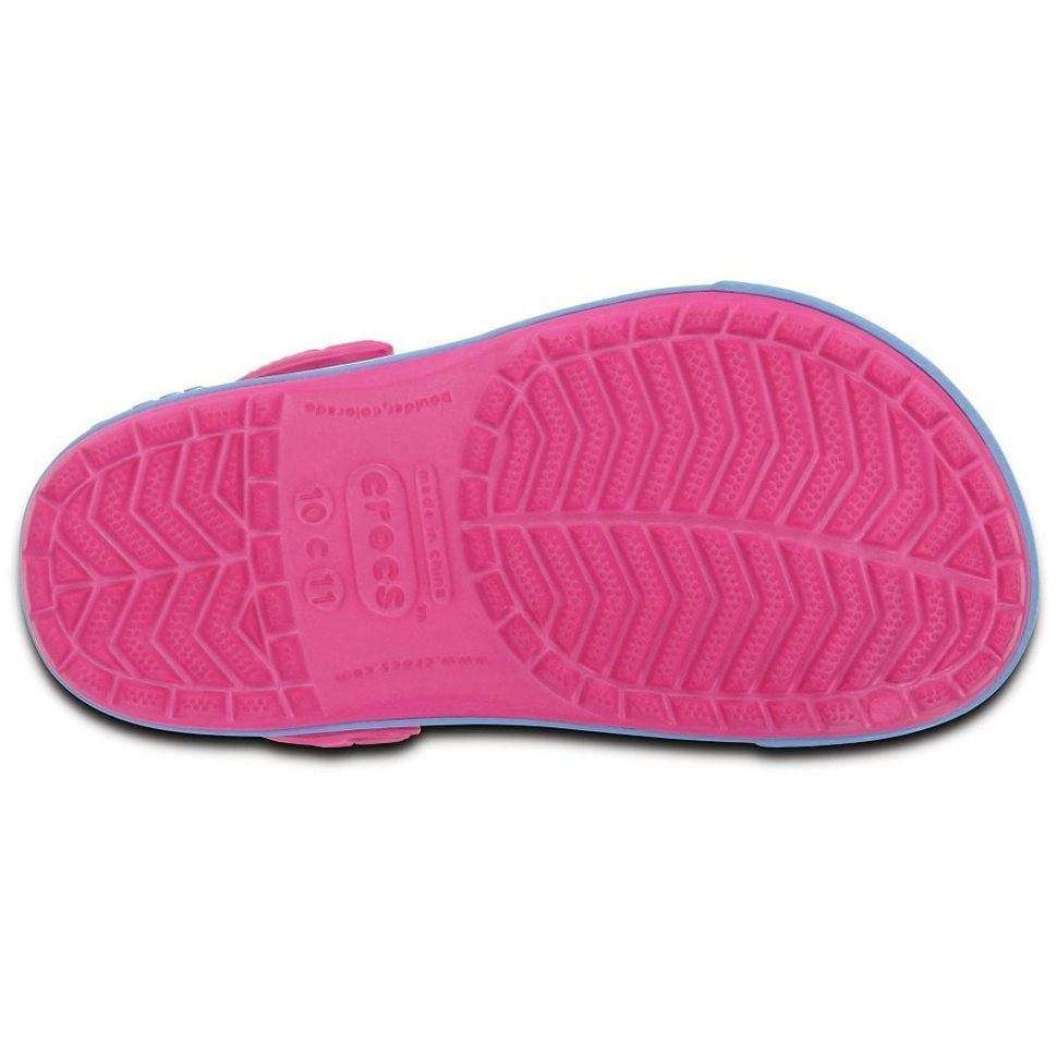 Детские Crocs Крокбенд II.5 Розовые Crocband Neon Magenta/Blueb — фото 2