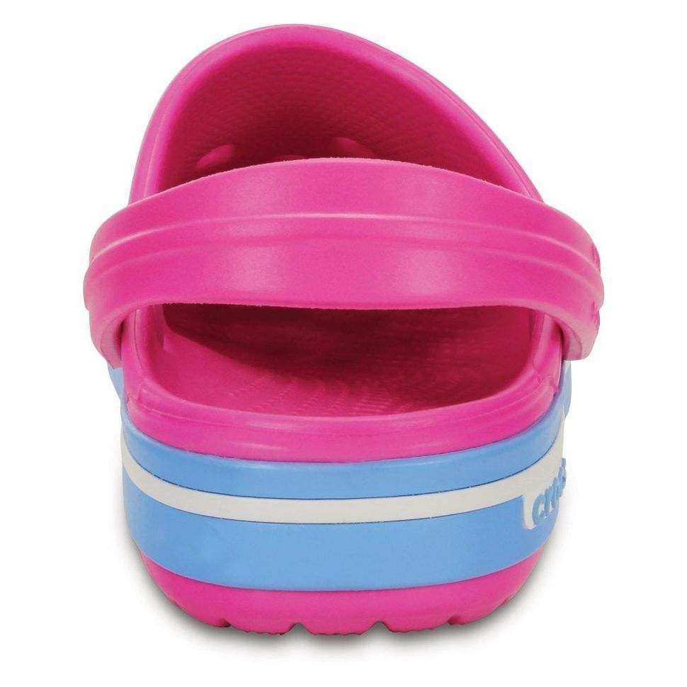 Детские Crocs Крокбенд II.5 Розовые Crocband Neon Magenta/Blueb — фото 3