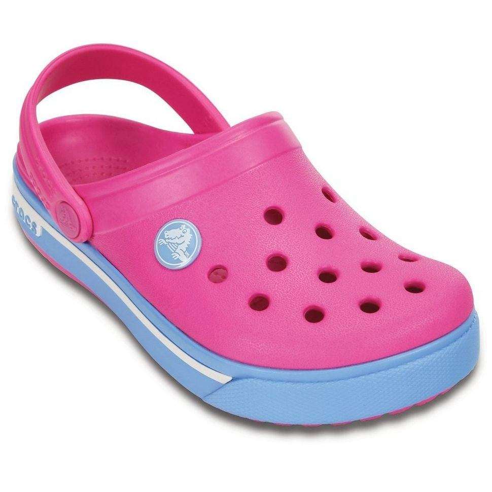 Детские Crocs Крокбенд II.5 Розовые Crocband Neon Magenta/Blueb — фото 5