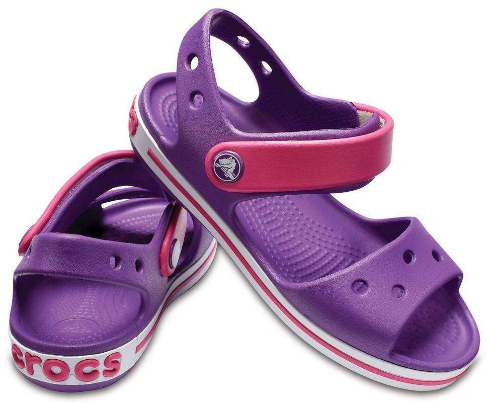 Дитячі сандалії для дівчинки Crocs Crocband Sandal Amethyst/Paradise Pink