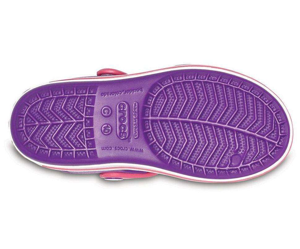 Дитячі сандалії для дівчинки Crocs Crocband Sandal Amethyst/Paradise Pink — фото 3
