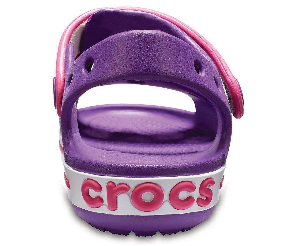 Дитячі сандалії для дівчинки Crocs Crocband Sandal Amethyst/Paradise Pink — фото 4
