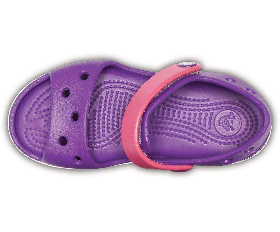 Дитячі сандалії для дівчинки Crocs Crocband Sandal Amethyst/Paradise Pink — фото 5