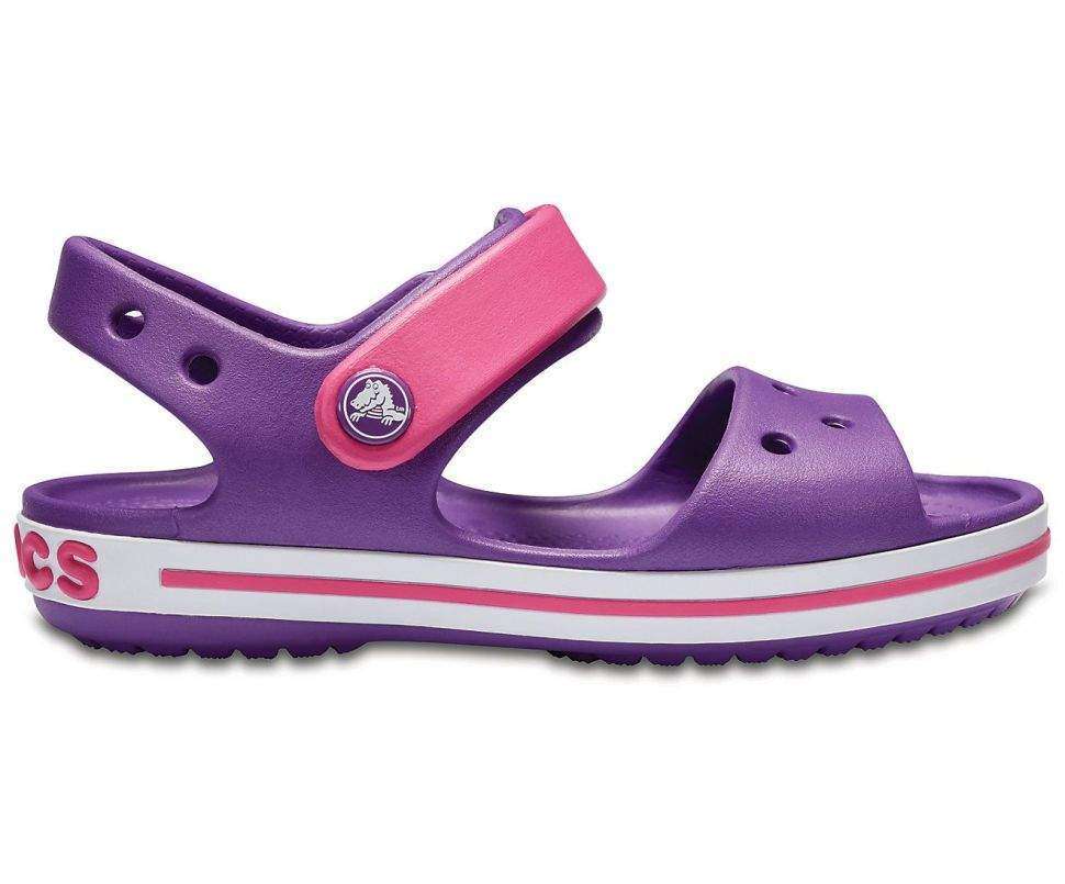 Дитячі сандалії для дівчинки Crocs Crocband Sandal Amethyst/Paradise Pink — фото 6
