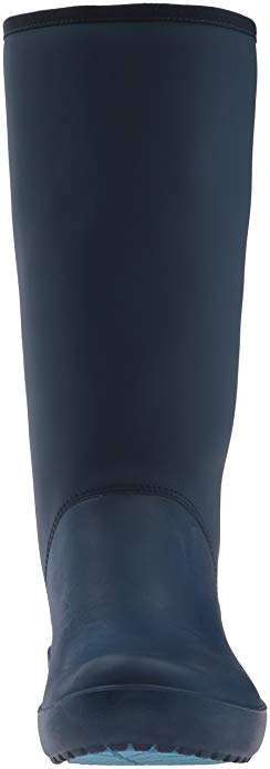 Жіночі гумові чоботи Crocs RainFloe Tall Boot Navy — фото 7