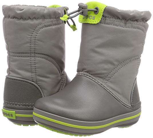 Cапоги Зимние Crocs Серые Сrocs Crocband LodgePoint Snow Boots Smoke/Graphite — фото 1