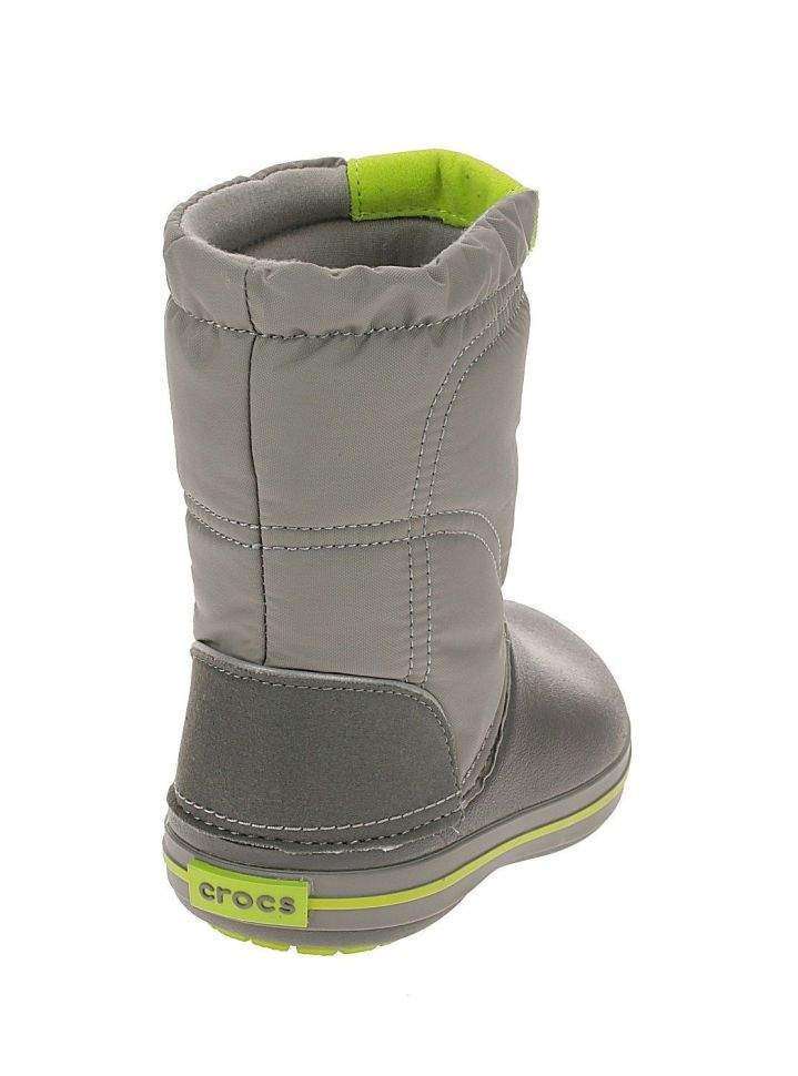 Cапоги Зимние Crocs Серые Сrocs Crocband LodgePoint Snow Boots Smoke/Graphite — фото 3