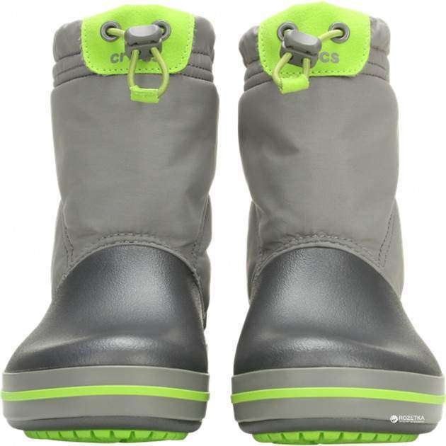 Cапоги Зимние Crocs Серые Сrocs Crocband LodgePoint Snow Boots Smoke/Graphite — фото 9