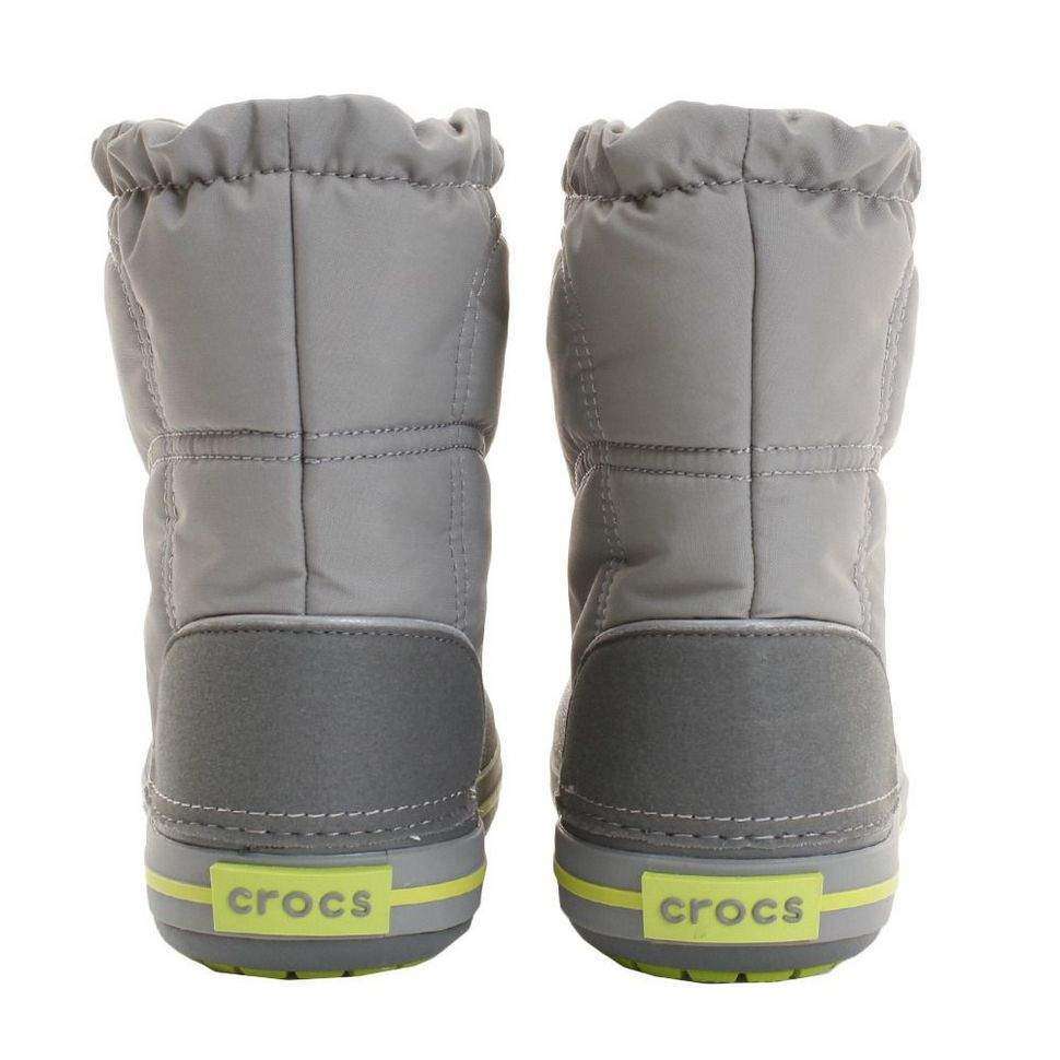 Cапоги Зимние Crocs Серые Сrocs Crocband LodgePoint Snow Boots Smoke/Graphite — фото 10