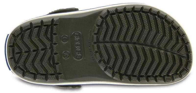 Дитячі Crocs-сабо для хлопчика Crocs Crocband Clogs Dark Camo Green/Stucco — фото 4