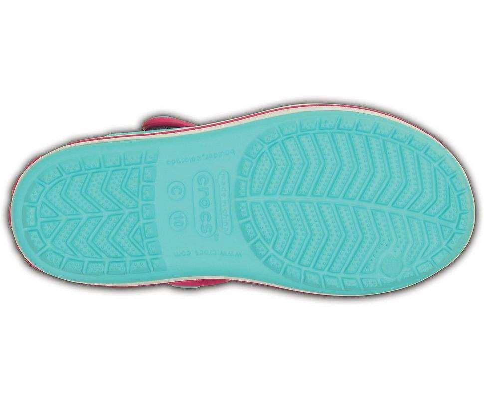 Дитячі сандалії для дівчинки Crocs Crocband Kids Sandal Pool/Candy Pink — фото 3