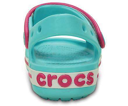 Дитячі сандалії для дівчинки Crocs Crocband Kids Sandal Pool/Candy Pink — фото 4