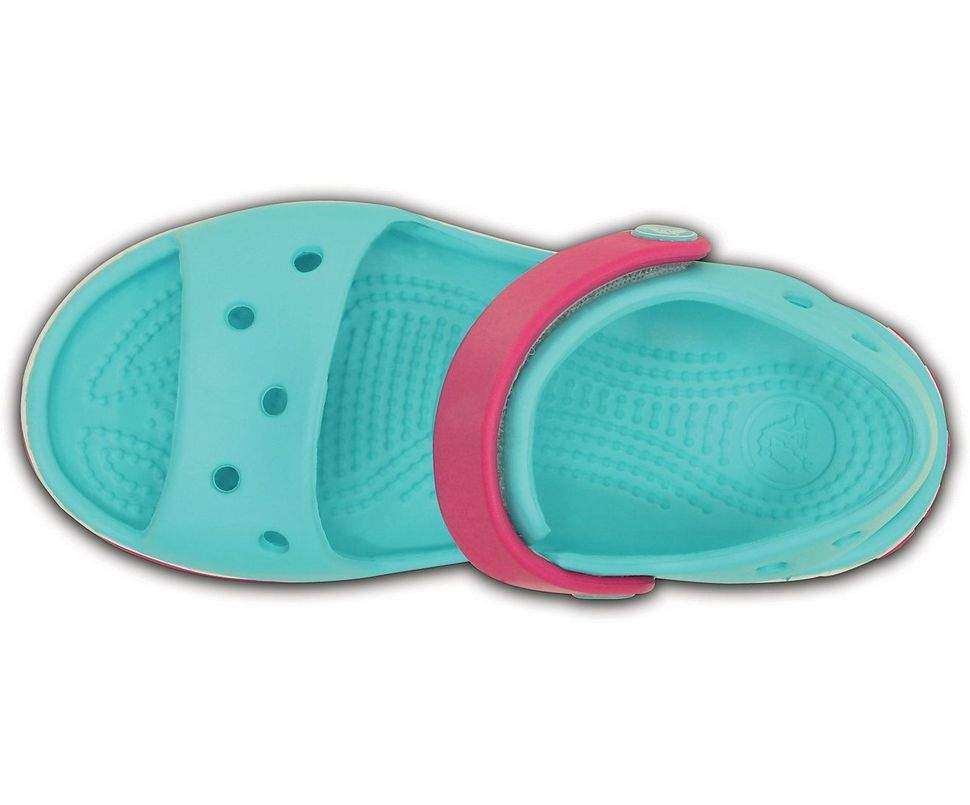 Дитячі сандалії для дівчинки Crocs Crocband Kids Sandal Pool/Candy Pink — фото 5