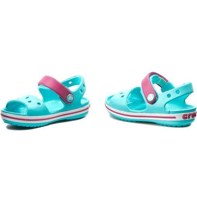 Дитячі сандалії для дівчинки Crocs Crocband Kids Sandal Pool/Candy Pink — фото 7