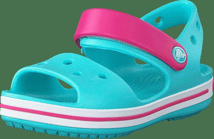 Дитячі сандалії для дівчинки Crocs Crocband Kids Sandal Pool/Candy Pink — фото 8