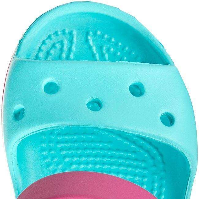 Дитячі сандалії для дівчинки Crocs Crocband Kids Sandal Pool/Candy Pink — фото 9