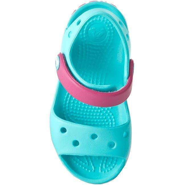 Дитячі сандалії для дівчинки Crocs Crocband Kids Sandal Pool/Candy Pink — фото 10