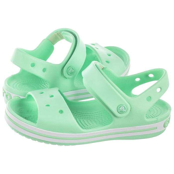 Дитячі сандалії для дівчинки Crocs Crocband Sandal Neon Mint — фото 3