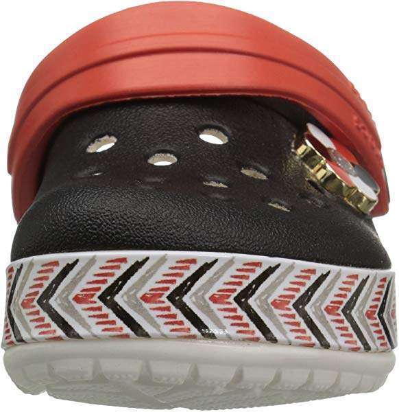 Детские Crocs Крокбенд Чёрные Drew X Crocband Chevron Clog Black/White — фото 4