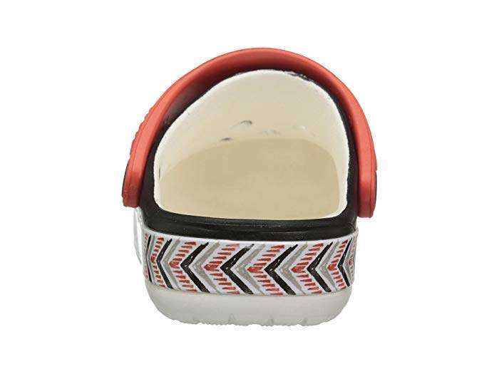 Детские Crocs Крокбенд Чёрные Drew X Crocband Chevron Clog Black/White — фото 8