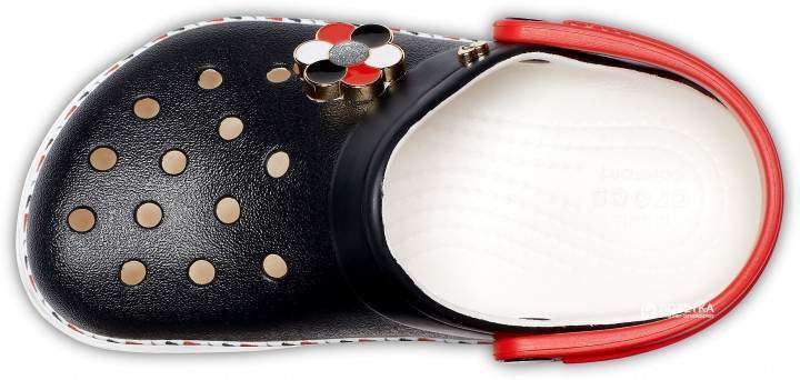 Детские Crocs Крокбенд Чёрные Drew X Crocband Chevron Clog Black/White — фото 10