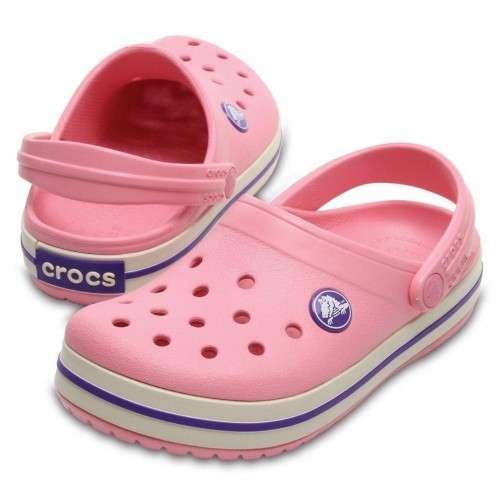 Дитячі Crocs для дівчинки Crocband Kids Peony Pink/Stucco — фото 1