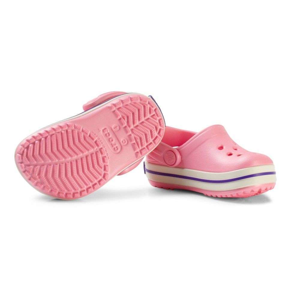 Дитячі Crocs для дівчинки Crocband Kids Peony Pink/Stucco — фото 8