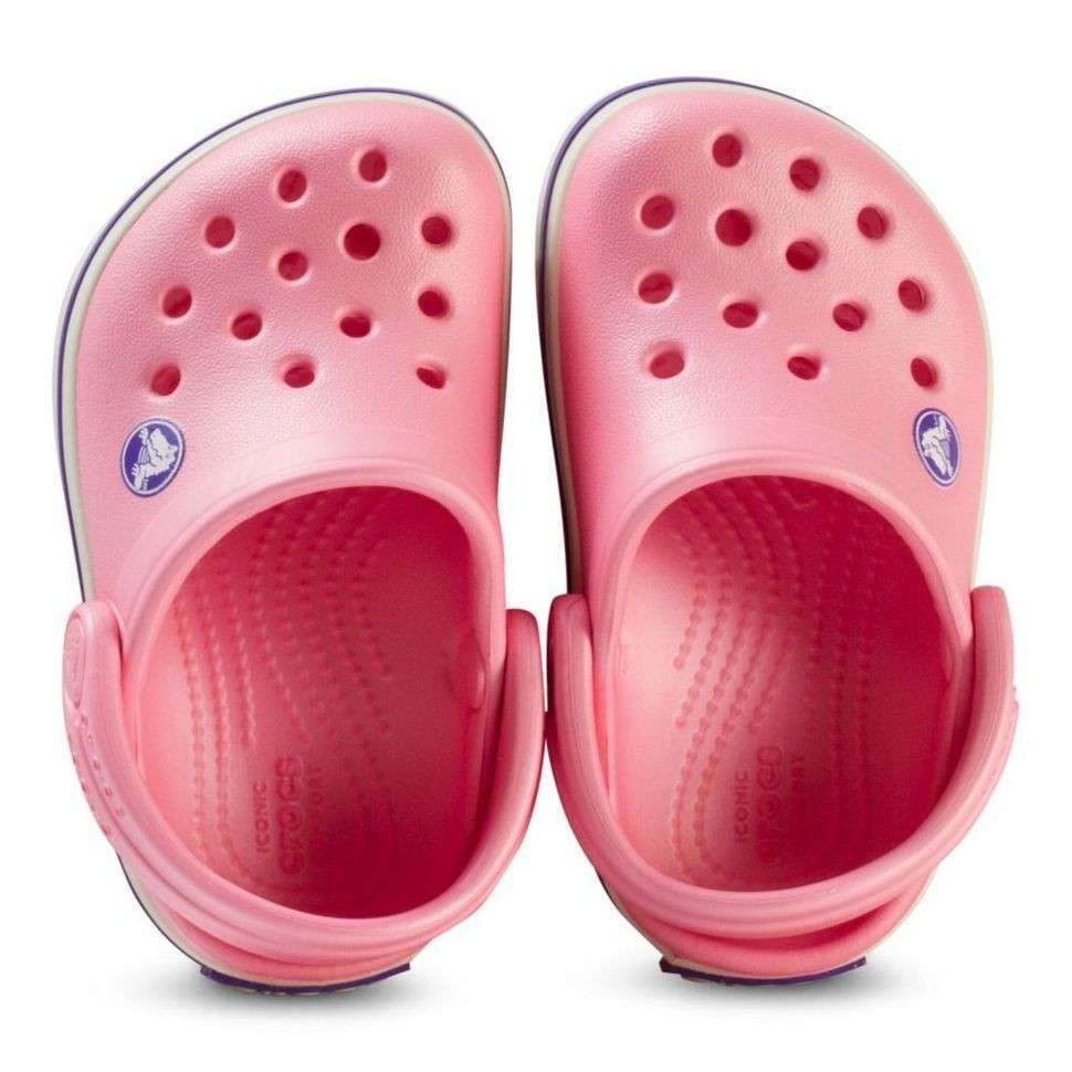 Дитячі Crocs для дівчинки Crocband Kids Peony Pink/Stucco — фото 9