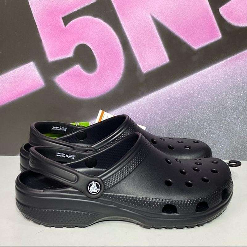 Чоловічі Crocs Класік Клог Чорні Classic Black Clog — фото 6