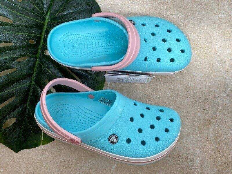 Crocs Crocband Ice Blue/White Clog — фото 6