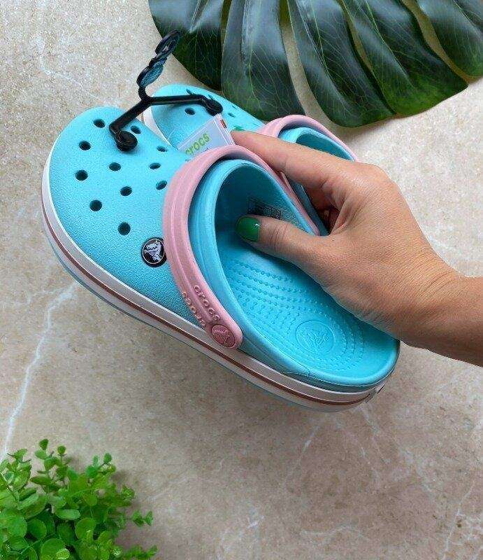 Crocs Crocband Ice Blue/White Clog — фото 7