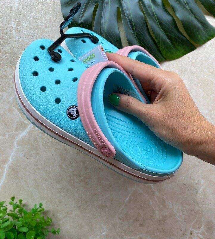 Crocs Crocband Ice Blue/White Clog — фото 8