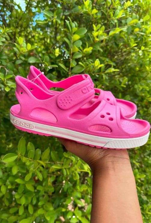 Дитячі сандалії для дівчинки Crocs Preschool Crocband II Sandal Paradise Pink/Carnation — фото 2